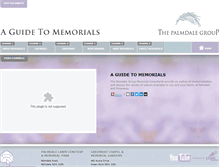 Tablet Screenshot of aguidetomemorials.tv